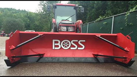 snow box blade skid steer boss|boss sk box plow.